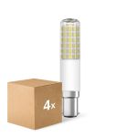 Voordeelpak 4x Ledvance Special T Slim LED B15d Buis one-handed Helder 8W 1055lm - 827 Zeer Warm Wit | Dimbaar - Vervangt 75W
