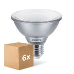 Voordeelpak 6x Philips Master Value LED Lamp Reflector E27 PAR30 9.5W 760lm 25D - 930 Warm Wit | Beste Kleurweergave - Dimbaar - Vervangt 75W