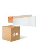 Voordeelpak 4x Ledvance LED Paneel Compact Aluminium Wit 33W 3630lm - 840 Koel Wit | 120x30cm - UGR < 19