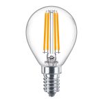 Philips Corepro LED Lustre E14 Kogel Filament Helder 6.5W 806lm - 827 Zeer Warm Wit | Vervangt 60W