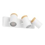 Eglo Plafondlamp Consuma Wit, Bruin | Geschikt voor 3x GU10