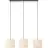 Brilliant Teddy Hanglamp Metaal Textiel Beige | Geschikt voor 3x E27