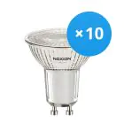 Voordeelpak 10x Noxion LED Spot GU10 PAR16 3W 230lm 36D - 830 Warm Wit | Dimbaar - Vervangt 35W
