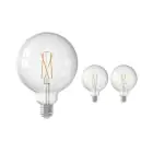 Voordeelpak 3x Calex Smart Globe G125 E27 7,5W 1055lm 1800-3000K Filament | Tuya Wifi - Afstembaar Wit