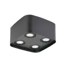 Eglo Plafond Spot Arenzano Staal Zwart 18.8W 1380lm - 830 Warm Wit | Dimbaar - Geschikt voor GU10