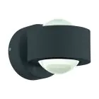 Eglo Wandlamp Ono 2 Aluminium Antraciet 2.5W 250lm - 830 Warm Wit | IP20 