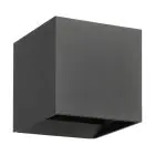 Eglo Wandlamp Calpi 3 Aluminium Antraciet 2.8W 420lm - 830 Warm Wit | IP54